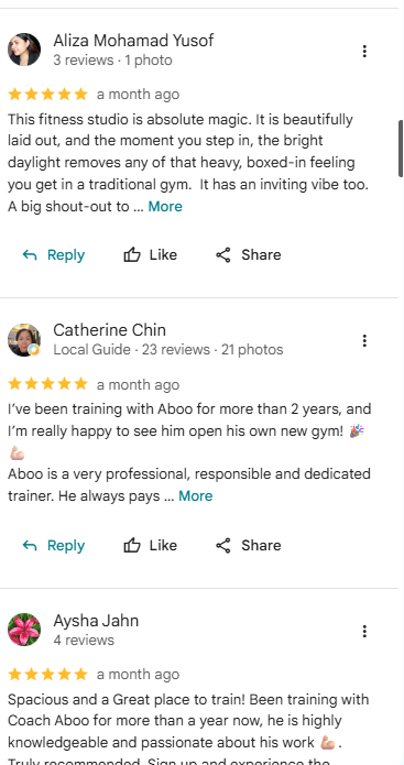 Truss Fitness Studio Google Maps review 7